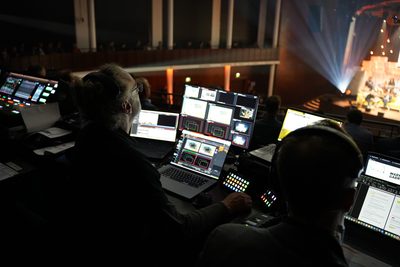 Veranstaltungstechnik im Einsatz bei einem Kundenevent in München